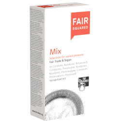 Fair Squared «Mix» 10 assorted Fair Trade condoms, vegan