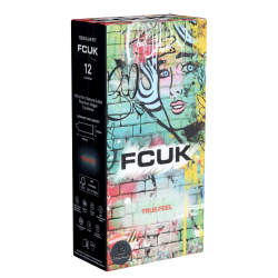 FCUK «Thin Condoms» Graffiti, 12 dünne, veganfreundliche Kondome
