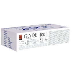 Glyde Ultra «Blueberry» 100 blaue Kondome mit Blaubeer-Aroma, Vegan-Blume zertifiziert