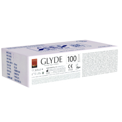 Glyde Ultra «Blueberry» 100 blaue Kondome mit Blaubeer-Aroma, zertifiziert mit der Vegan-Blume