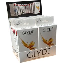 Glyde Ultra «Natural» 10x10 natürliche vegane Kondome, zertifiziert mit der Vegan-Blume, Vorteilspackung