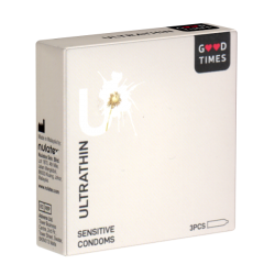 GoodTimes «Ultra Thin» Sensitive - 3 agreeable condoms without latex smell
