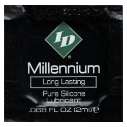 ID «Millennium» Pure Silicone Lubricant, 2ml wasserfestes Gleitgel auf Silikonbasis, Sachet