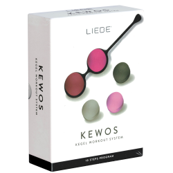 LIEBE «Kewos» Black/Cerise, Kegel Workout System, set with 4 love balls