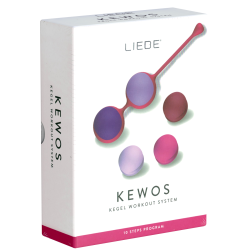 LIEBE «Kewos» Cerise/Candy Violet, Kegel Workout System, Kugelset aus vier Liebeskugeln