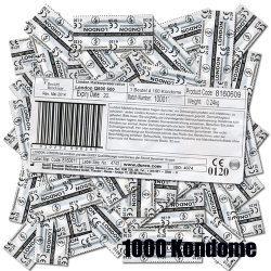 London «Q600» (lubricated) 1000 branded condoms, maxi pack for professionals and bulk consumers