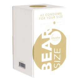 Loovara 60 «Bear» 42 durable made-to-measure condoms made of fair trade latex