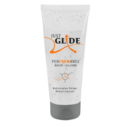 Just Glide «Performance» 200ml medizinisches & langanhaltend gleitfähiges Gleitgel auf Wasser- und Silikonbasis