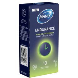 Manix «Endurance» 10 aktverlängernde Kondome mit Benzokain