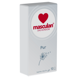 Masculan «PUR» 10 kristallklare, superdünne Kondome