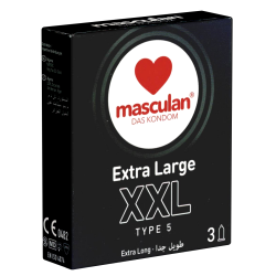 Masculan «Typ 5» (XXL) 3 größere Kondome für ausreichend Platz