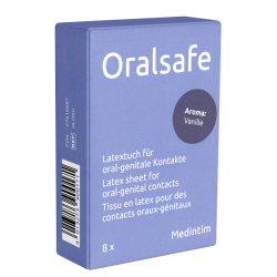 MedIntim «Oral Safe Vanille» Latexschutztuch mit Vanillearoma 8er-Pack