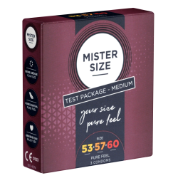 Mister Size «Medium (53-57-60)» Anprobierpackung - 3 Maßkondome