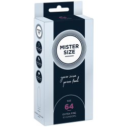 Mister Size «64» robust & komfortabel - 10 Maßkondome