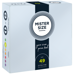 Mister Size «49» elegant & delicate - 36 individually sized condoms