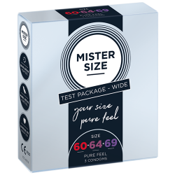 Mister Size «Wide (60-64-69)» Anprobierpackung - 3 Maßkondome