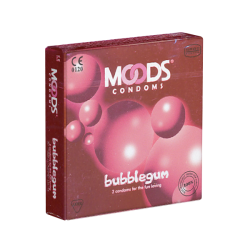 MOODS «Bubblegum Condoms» 3 coole Kaugummi-Kondome für mehr Spaß zu zweit