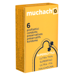 Muchacho «Supersottile» (Ultra Thin) 6 italienische Kondome für zärtliches Vergnügen