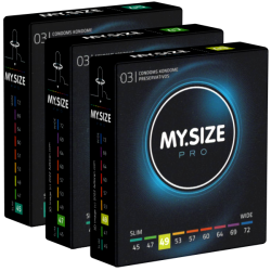 My.Size PRO «Probierset XS» (45mm, 47mm, 49mm) 3 x 3 Kondome zum Anprobieren und Austesten