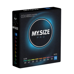 My.Size PRO «72mm» 3 Kondome für besten Tragekomfort und Sicherheit