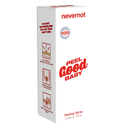 Nevernot «Peel Good Baby» für sie & ihn, 50 ml Intim-Peeling-Spray mit AHA und PHA