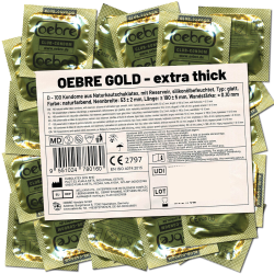 Oebre CLUB-Condom «Gold», 100 extra starke Kondome zum Dauer-Superpreis
