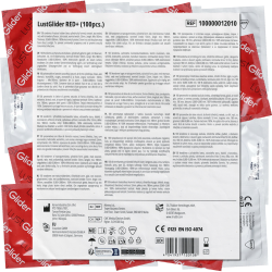 LustGlider «RED+» 100 rote Kondome mit Erdbeeraroma