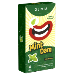 Olivia Dams «Mint» 6 grüne Lecktücker mit Minz-Aroma