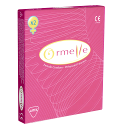 Ormelle «Female Condom» 2 französische Frauenkondome aus Latex