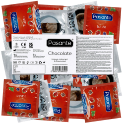 Pasante «Chocolate» (Vorratspackung) 144 verführerische Schokoladen-Kondome