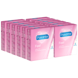 Pasante «Feel» (Vorteilspack!) 12x3 gefühlsechte Kondome für empfindsame Liebhaber