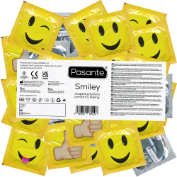 Pasante «Smiley» (Vorratspackung) 144 Motivkondome mit freizügiger Comfort-Form