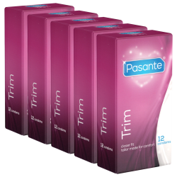 Pasante «Trim» (value pack) 5x12 wonderful tight condoms for men, who doesn't need it large