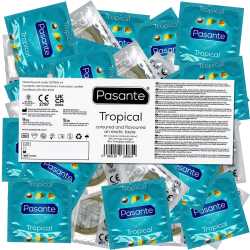 Pasante «Tropical Flavours» (Vorratspackung) 144 exotische Kondome mit tropischen Aromen