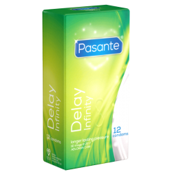 Pasante «Infinity» (Delay) 12 aktverlängernde Spezial-Kondome mit Lidokain