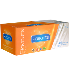 Pasante «Taste» (bulk pack) 144 colourful, tasty condoms with 4 inspiring flavours
