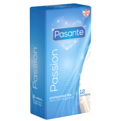 Pasante «Passion» (Ribbed) 12 gerillte stimulierende Kondome