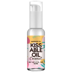 Pharmquests «Coconut Kissable Oil» 50 ml küssbares Massageöl mit tropischem Duft