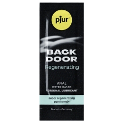 pjur® BACK DOOR «Panthenol Water Based Anal Glide» Super Regenerating, pflegendes Anal-Gleitgel 2ml Sachet