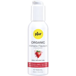 pjur® ORGANIC Intimate Flavours «Strawberry» 100ml Oral Delight Gel