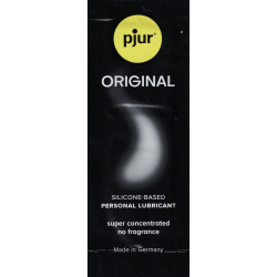 pjur® ORIGINAL «Silicone Personal Lubricant» Super Concentrated & No Fragrance, Allround-Gleitgel auf Silikonbasis 1.5ml Sachet