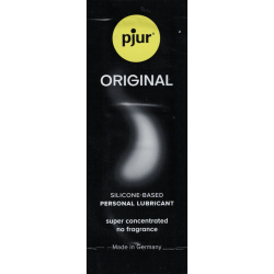 pjur® ORIGINAL «Silicone Personal Lubricant» Super Concentrated & No Fragrance, silicone based lubricant for universal use 1.5ml sachet