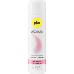 pjur® WOMAN «Silicone Personal Lubricant» Softer Formula & No Fragrance, silikonbasiertes Gleitgel für Frauen 100ml