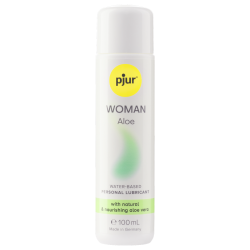 pjur® WOMAN ALOE «Waterbased Personal Lubricant» Natural & Nourishing, parabenfreies Gleitgel für Frauen 100ml