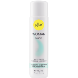 pjur® WOMAN NUDE «Waterbased Personal Lubricant» No Glycerin, No Parabens & No Preservatives, hypoallergenes Gleitgel 100ml
