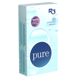R3 «Pure» 12 transparente Kondome