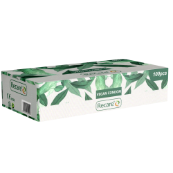 Recare Condoms «Vegan Condom» 100 vegane Kondome für zuverlässigen Schutz