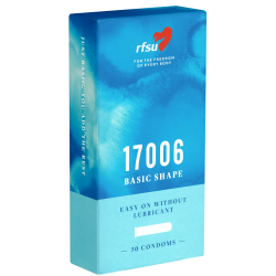 RFSU «17006» (Basic shape without glide) 30 trockene Kondome ohne Reservoir