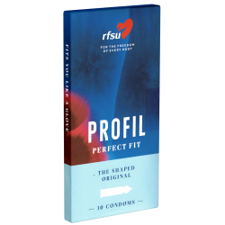 RFSU «Profil» Kondome, konturierte Passform, befeuchtet, 10 Stück