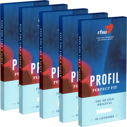 RFSU «Profil» Sparpack - 50 (5x10) Kondome mit besonderer konturierter Passform